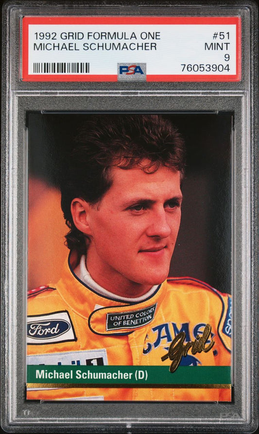 1992 Michael Schumacher ROOKIE PSA 9