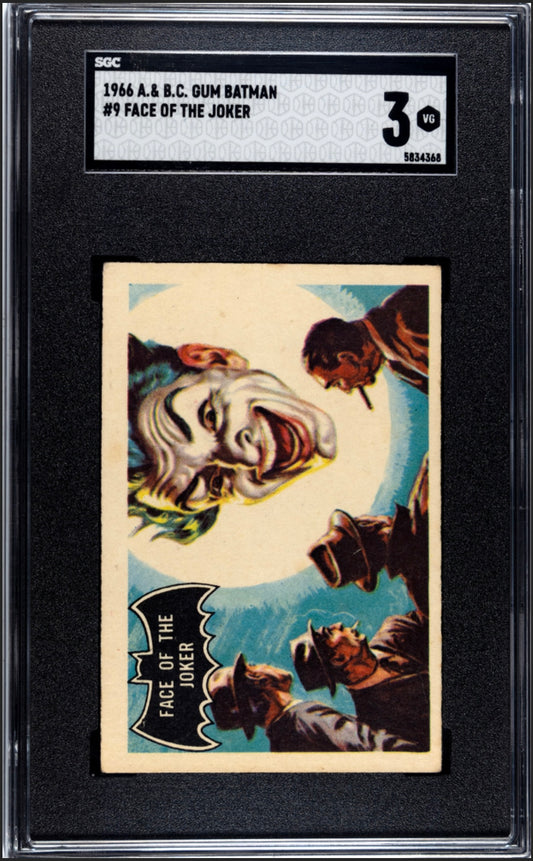 1966 GUM BATMAN Face of the Joker SGC 3