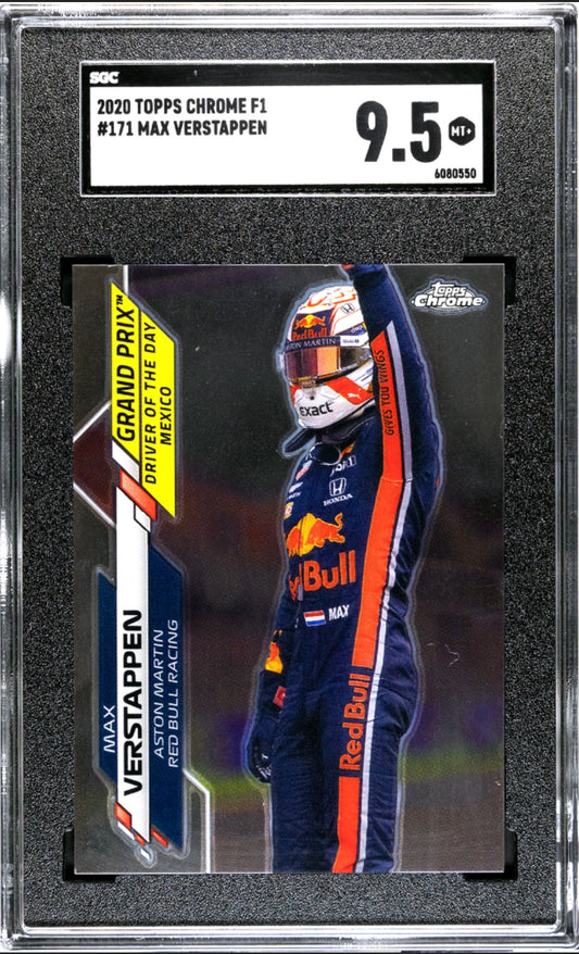 2020 Max Verstappen Topps Chrome SGC 9.5