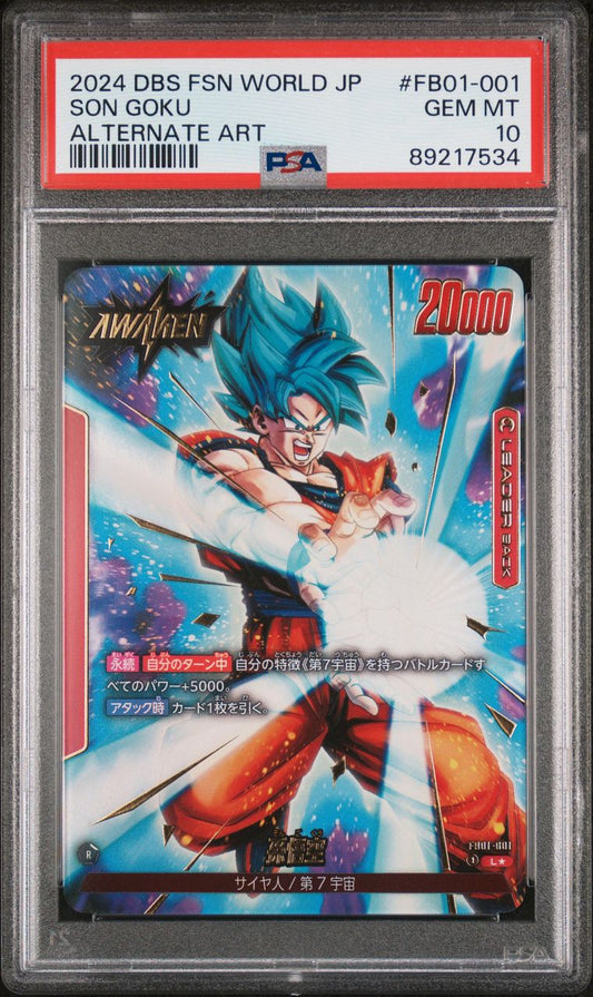 2024 DBS Fusion World Son Goku Alternate Art PSA 10