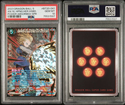 2023 Dragon Ball S Android 18, Helping Her Husband PSA 10