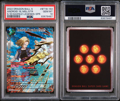 2022 Dragon Ball S Android 18, Measureless Strength PSA 10