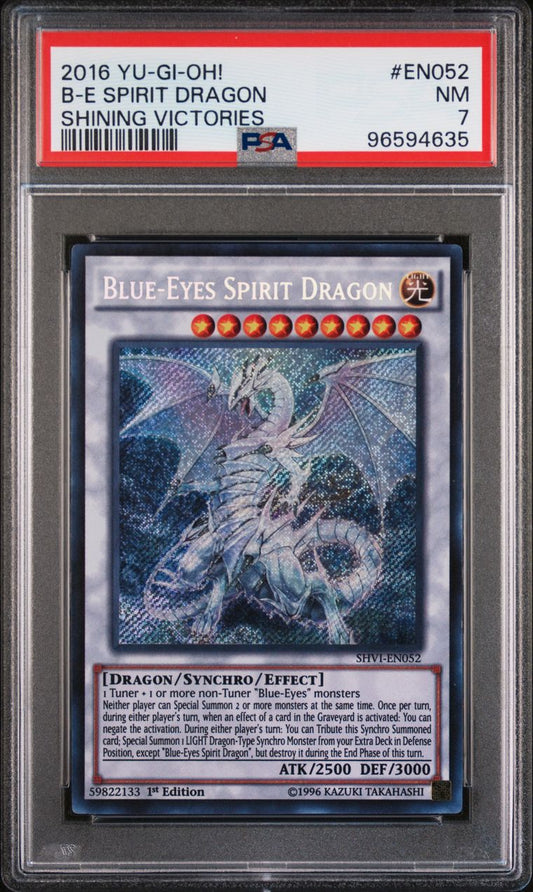 2016 Blue Eyes Spirit Dragon Shining Victories PSA 7