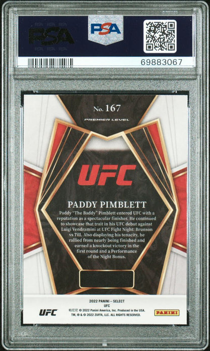 2022 Paddy Pimblett Select UFC PSA 10