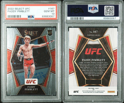 2022 Paddy Pimblett Select UFC PSA 10