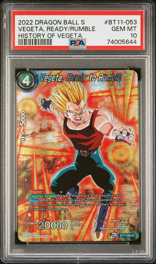 2022 Vegeta, Ready to Rumble PSA 10