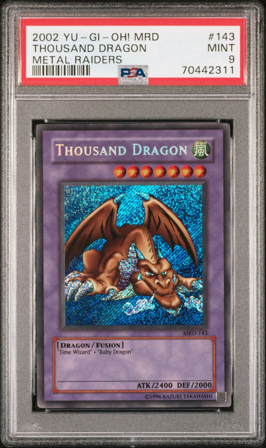 2002 Thousand Dragon Metal Raiders PSA 9