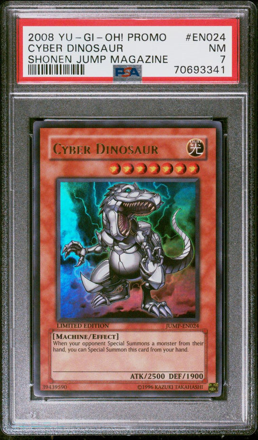 2008 Cyber Dinosaur shonen jump Magazine promo PSA 7