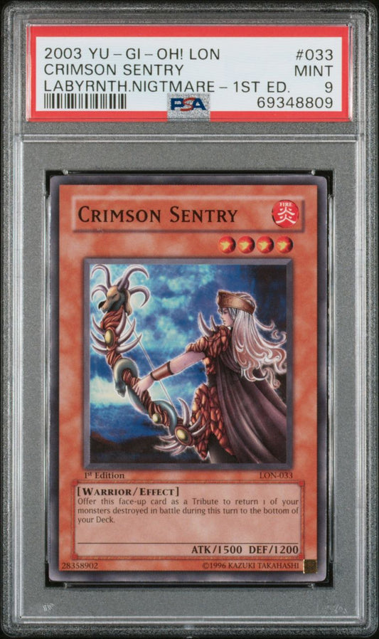 2003 Crimson Sentey 1st Ed. PSA 9