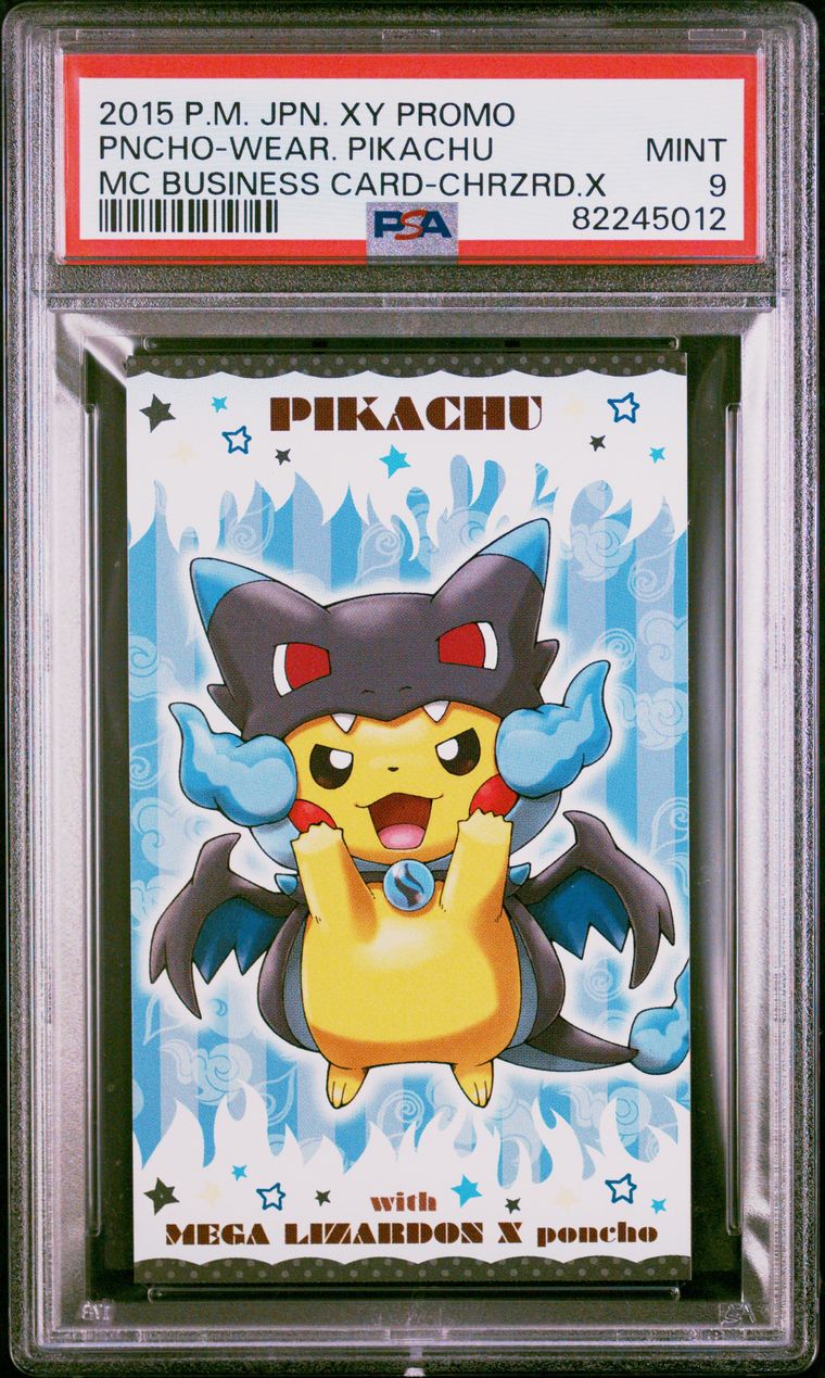 2015 JPN. XY Promo Poncho Wearing Pikachu PSA 9