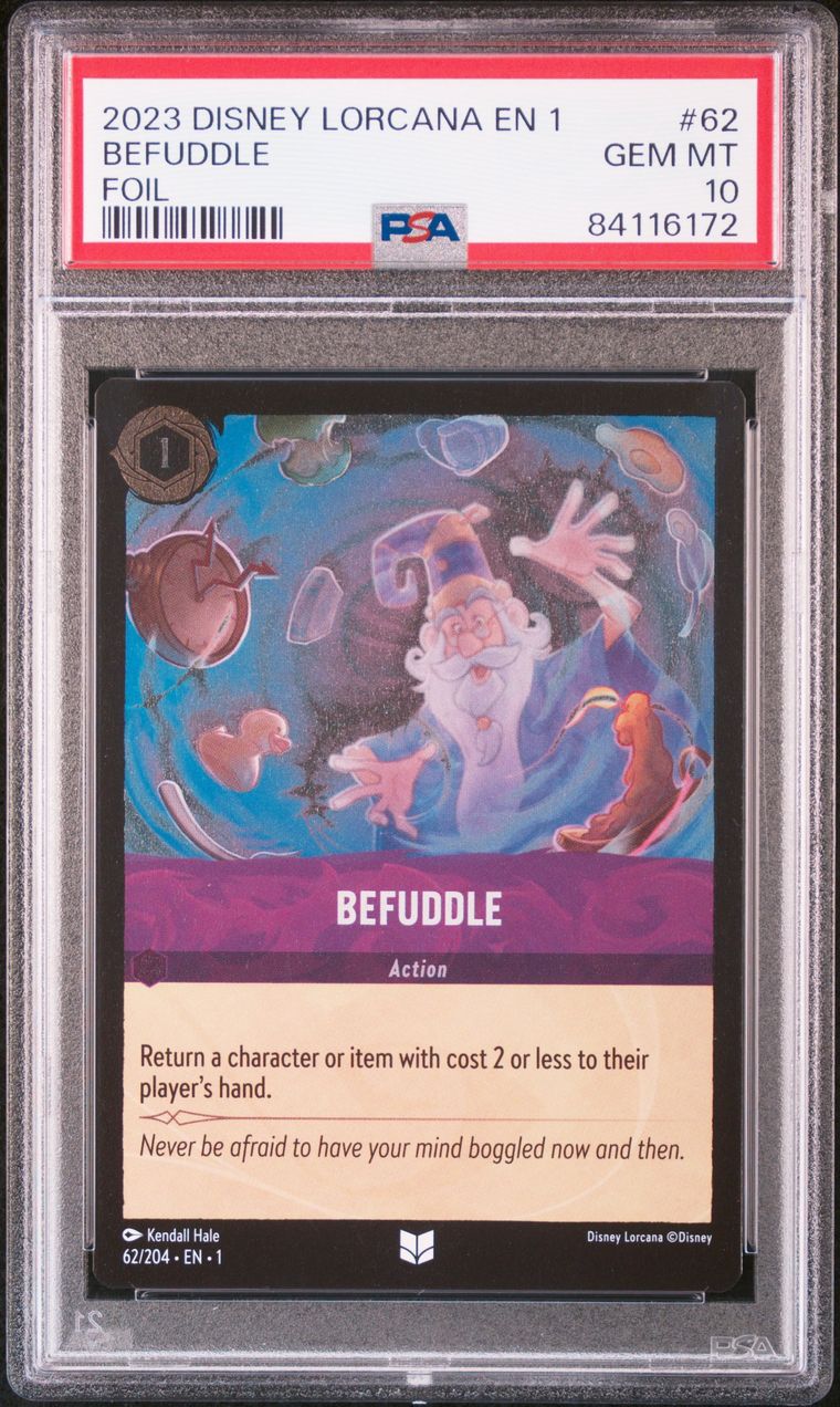 2023 Disney Lorcana EN1 Beduddle Foil PSA 10