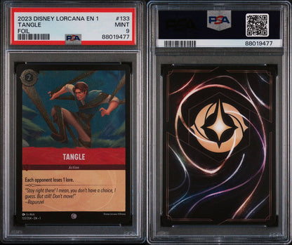 2023 Disney Lorcana EN1 Tangle Foil PSA 9