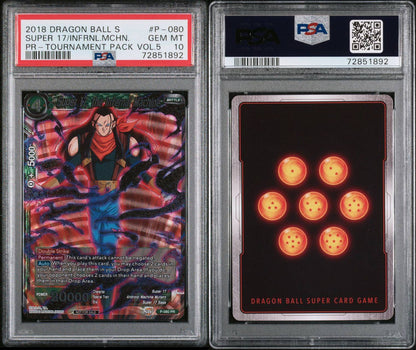 2018 Dragon Ball S Super 17, the infernal Machine PSA 10