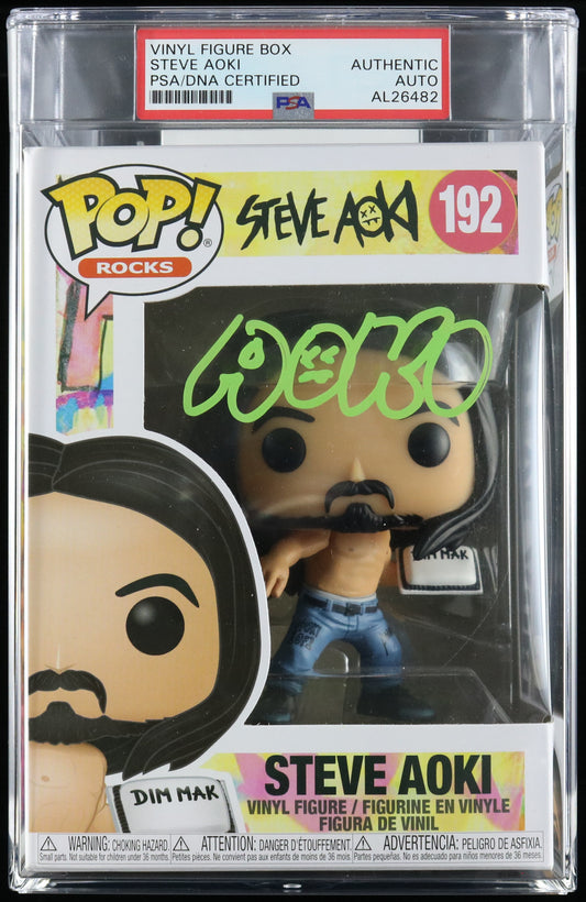 Funk PoP! Steve Aoki PSA/DNA signature GEM MINT