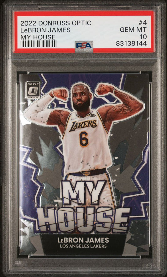 2022 Dinruss Optic Lebron James My house PSA 10 GEM MINT