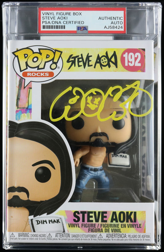 Funk PoP! Steve Aoki PSA/DNA signature AUTHENTIC