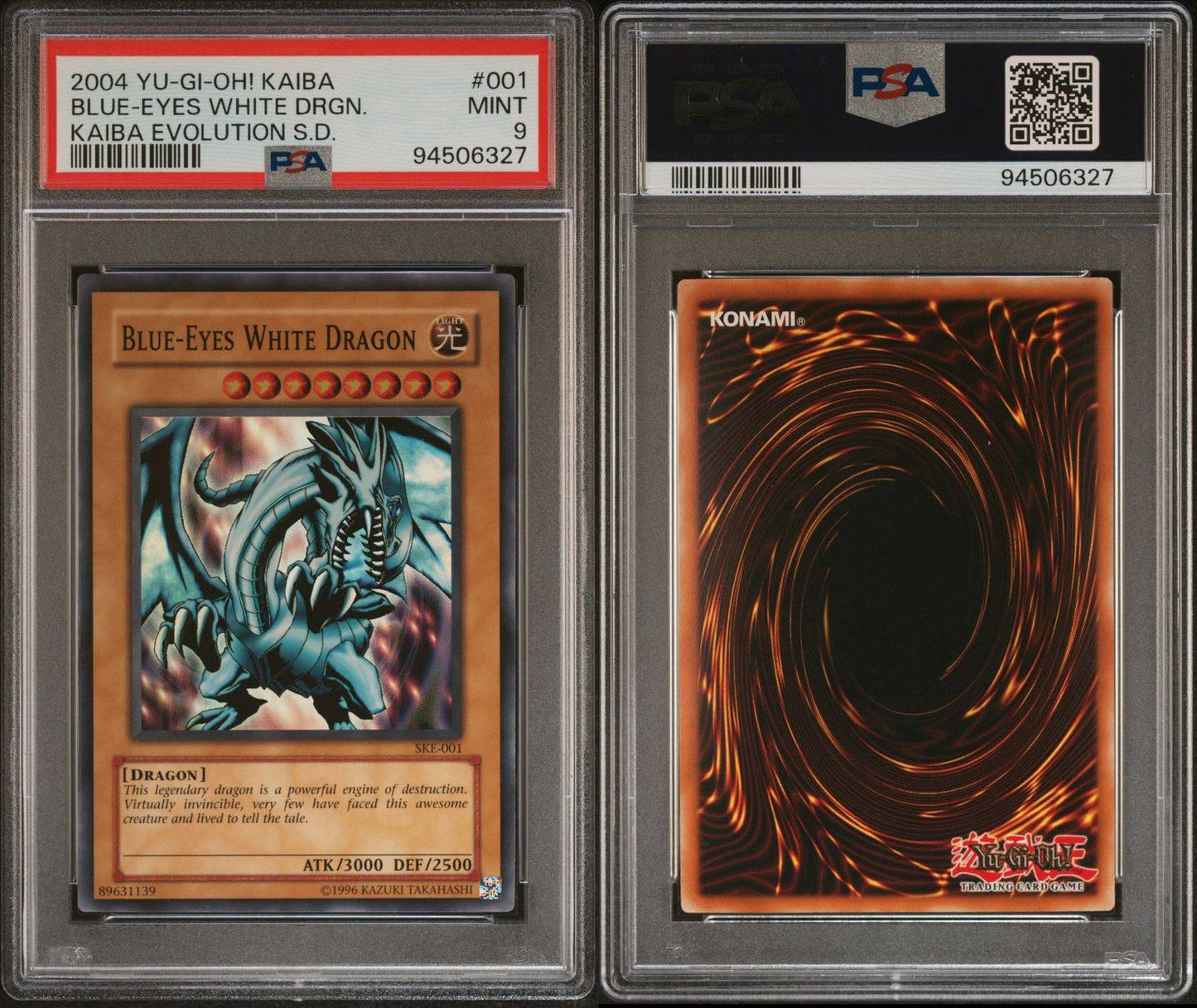 2004 Blue Eyes White Dragon KAIBA DECK PSA 9