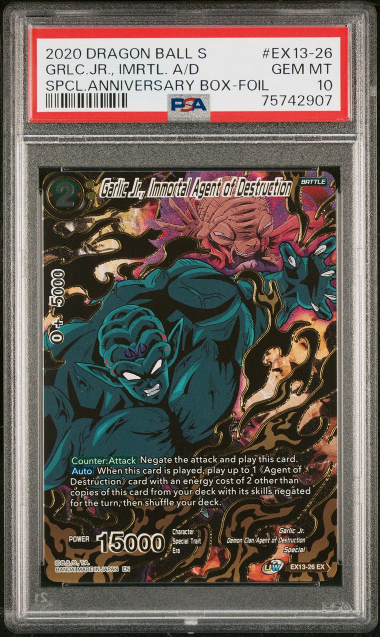 2020 Dragon Ball S Garlic Jr, Immortal Agent of Destruction PSA 10