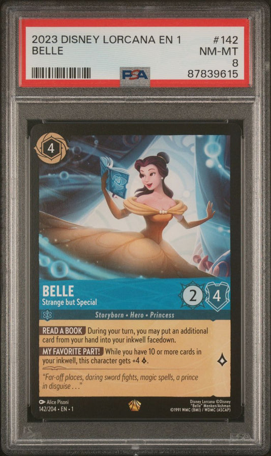 2023 Disney Lorcana EN1 Belle PSA 8