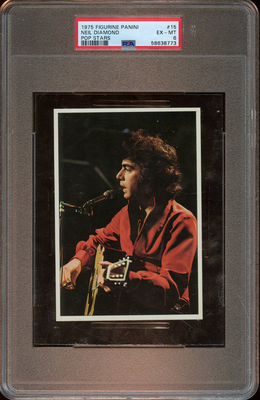 1975 Neil Diamond Panini Modena PSA 6