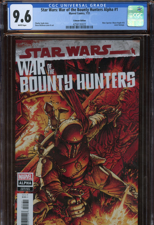 2021 Star Wars: War of the Bounty Hunters Alpha #1 (Marvel Comics) CGC 9.6