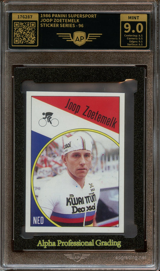 1986 Panini Supersport Joop Zoetemelk sticker series AP 9