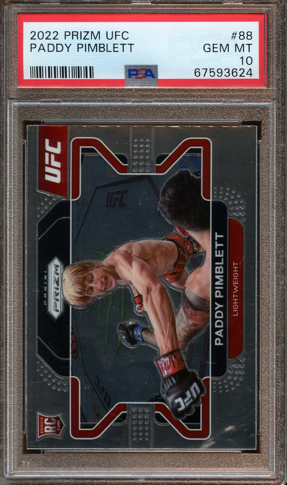 2022 Panini Instant UFC Supernova #S12 Paddy Pimblett Graded CGG 10 Gem Mint discount