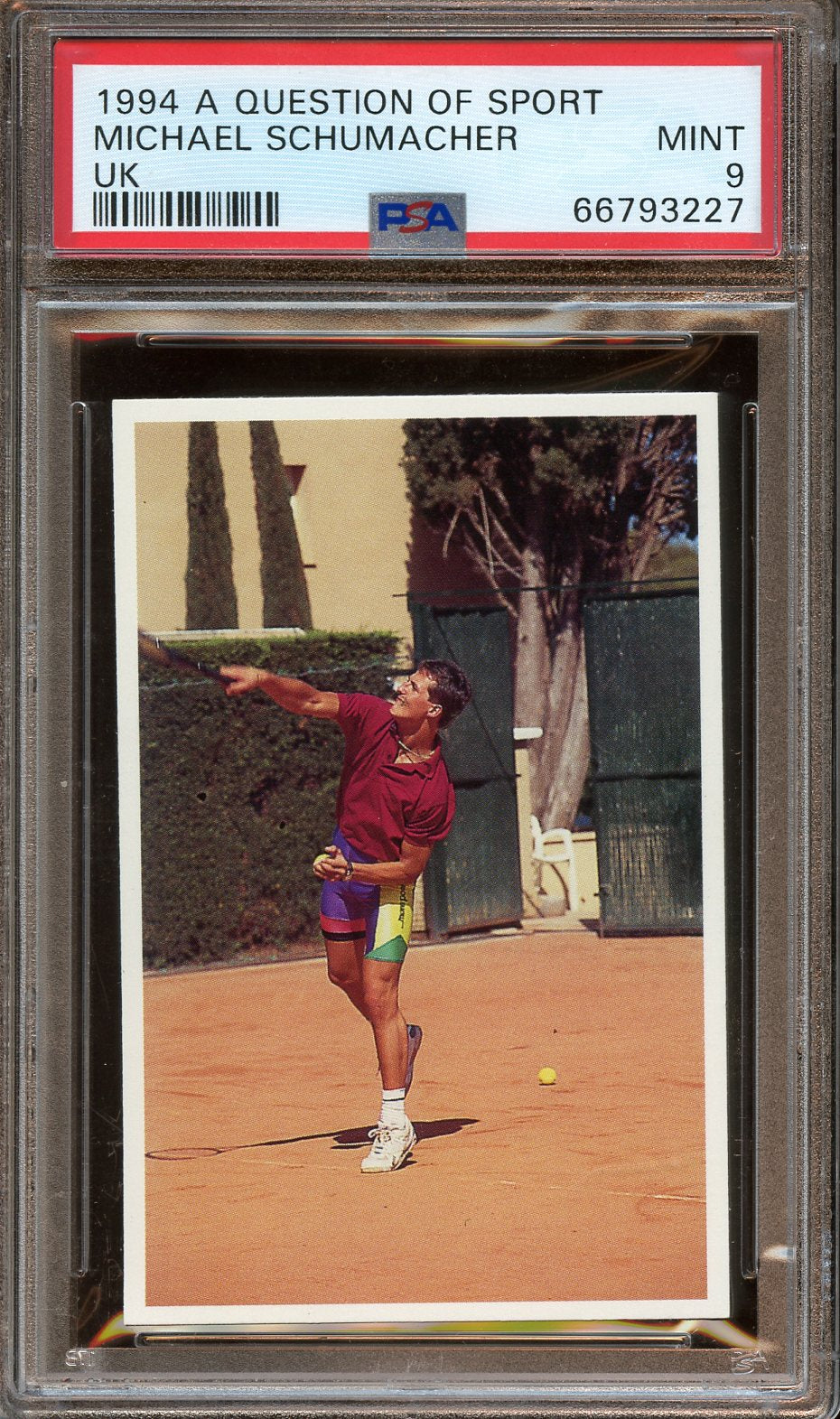 1994 A Question Of Sport Michael Schumacher PSA 9