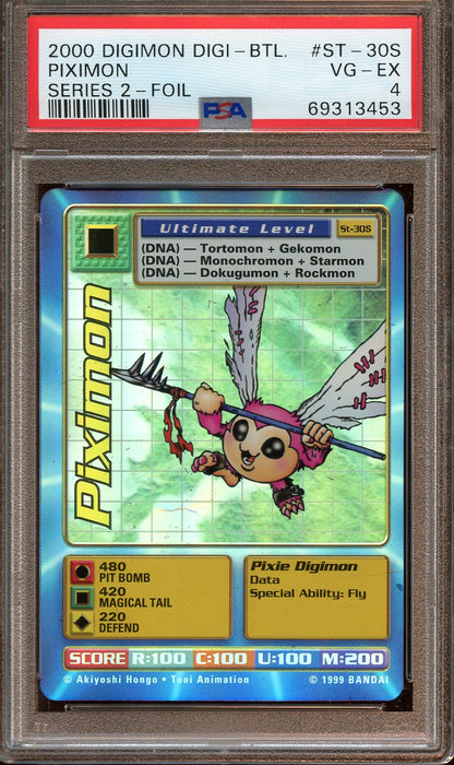 2000 Digimon Piximon series 2 - Foil PSA 4