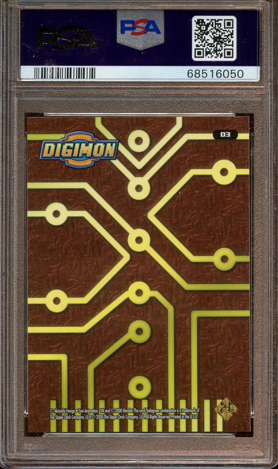 2000 Digimon Kuwagamon series 2 - inserts PSA 9