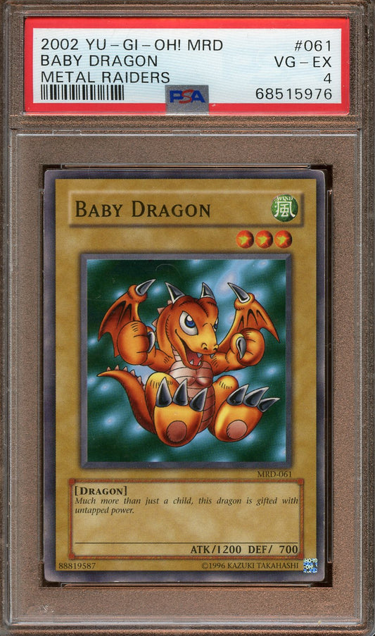 2002 Baby Dragon Metal Raiders PSA 4