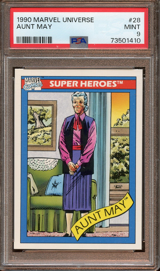 1990 Marvel Universe Aunt May PSA 9