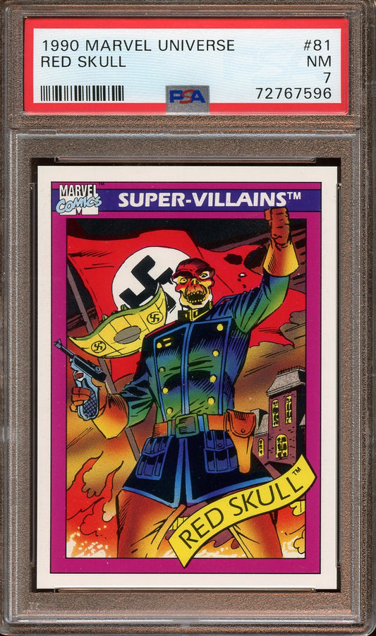 1990 Marvel Universe Red Skull PSA 7