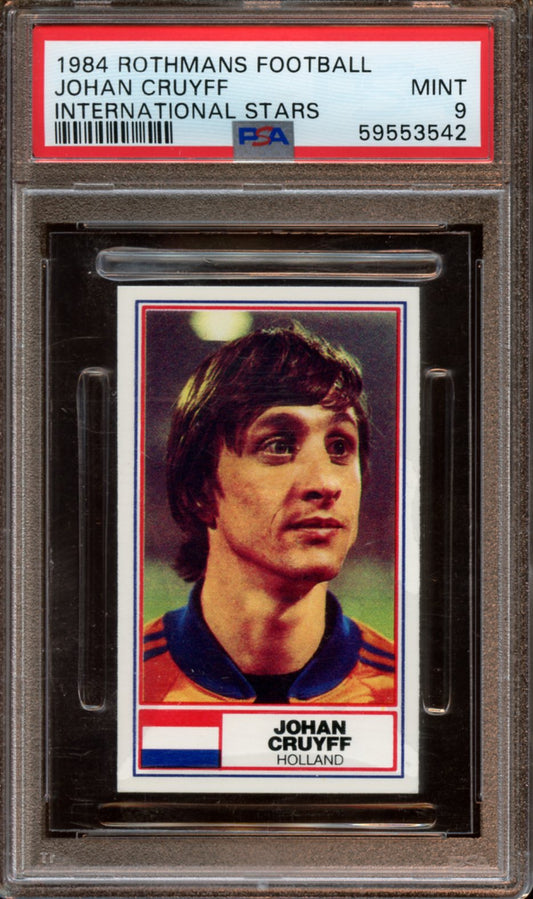 1984 Rothmans Footbal Johan Cruyff International Stars PSA 9