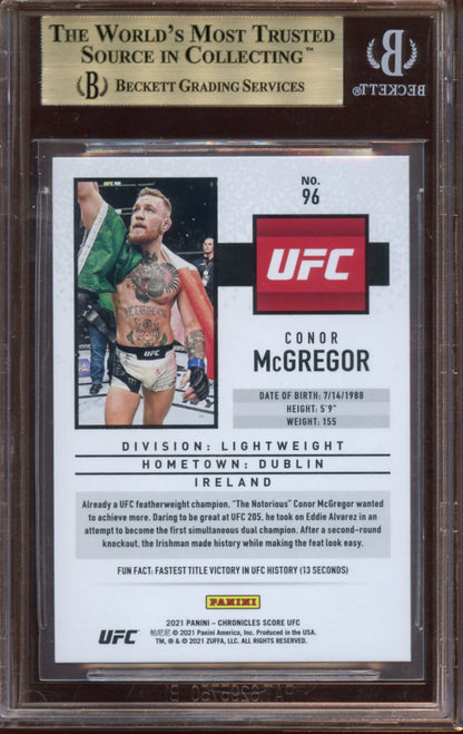 2021 Score UFC Purple Conor Mcgregor BGS 9.5