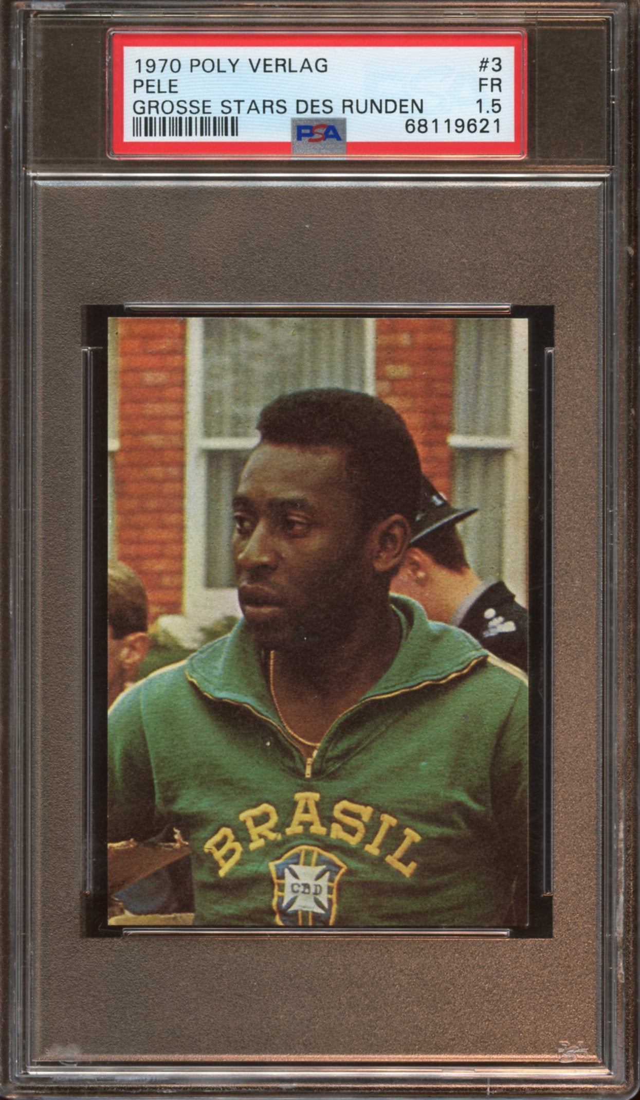 1970 Poly Verlag PELE Grosse Stars des Runden PSA 1.5